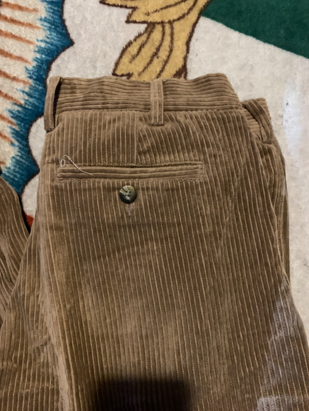 Men's Brown Corduroy Pants - Picture 9 of 9